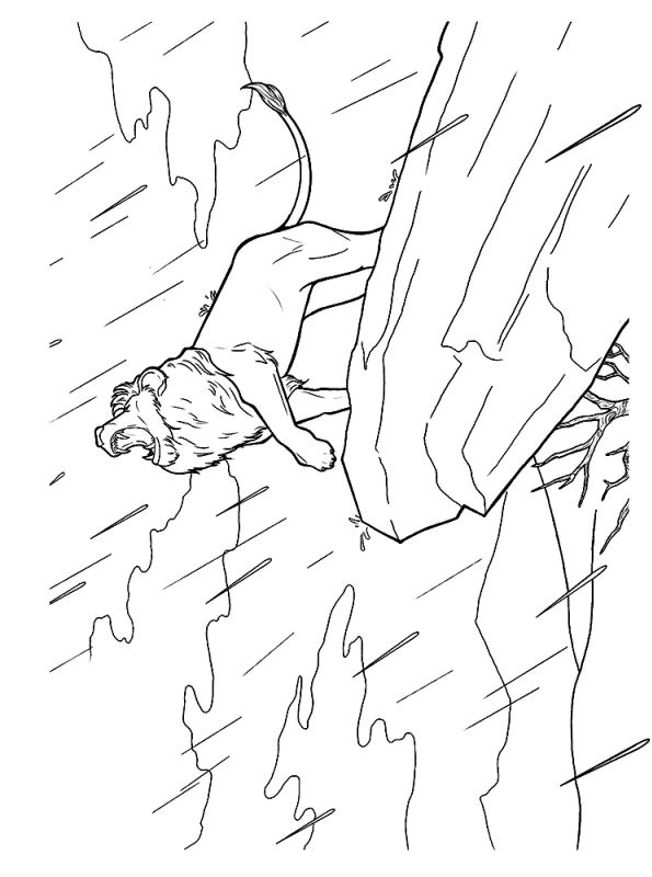 Kids-n-fun.com | Coloring page Lion KIng 2019 Simba lion king